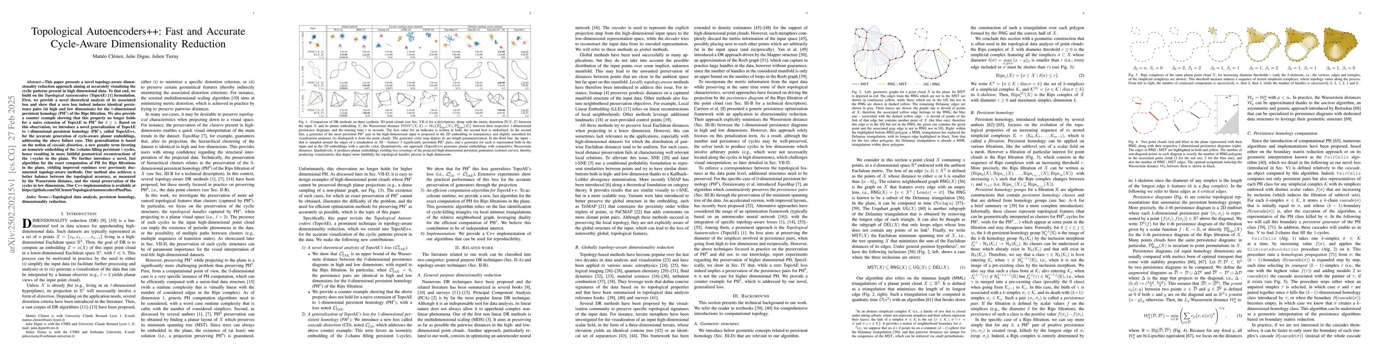 Thumbnail for Topological Autoencoders++: Fast and Accurate Cycle-Aware Dimensionality
  Reduction
