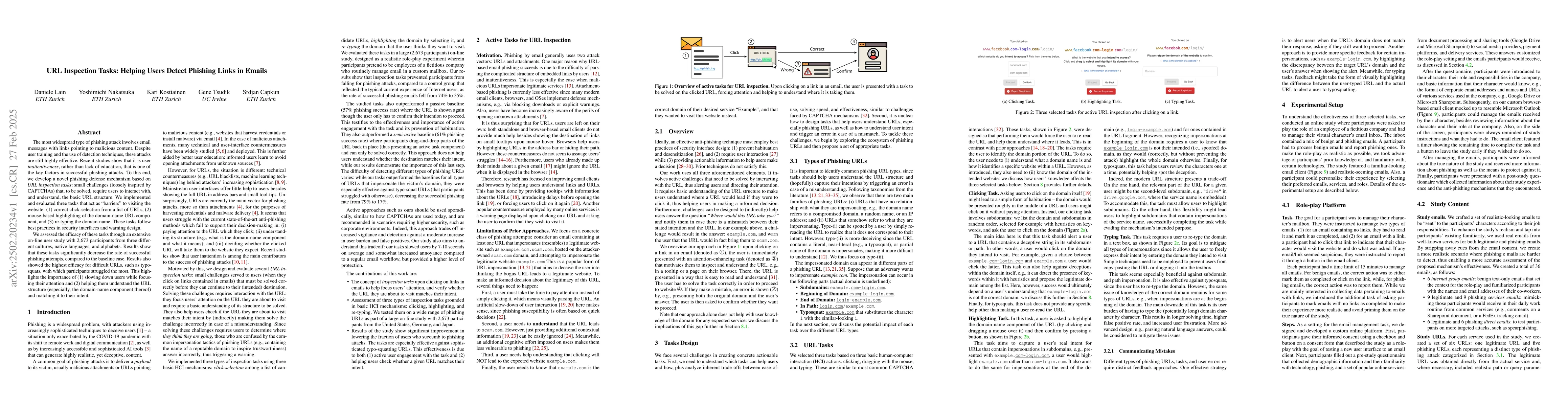 Thumbnail for URL Inspection Tasks: Helping Users Detect Phishing Links in Emails