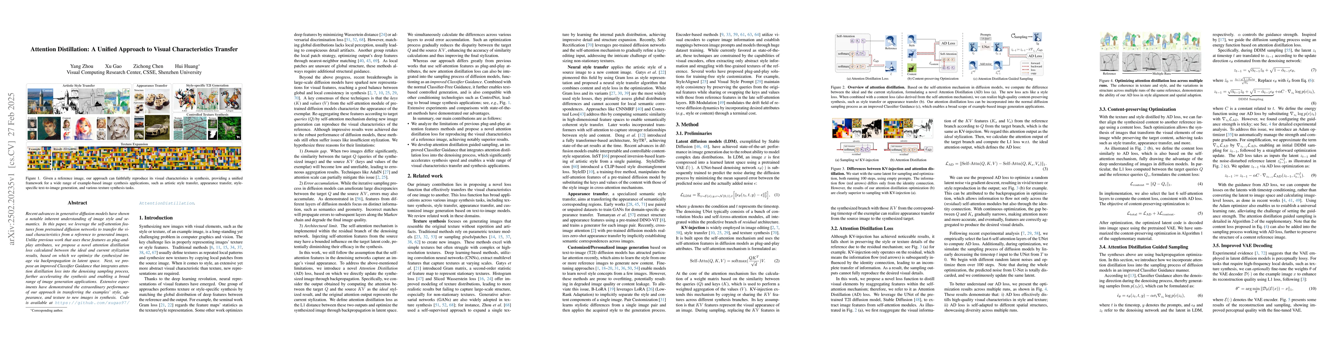 Thumbnail for Attention Distillation: A Unified Approach to Visual Characteristics
  Transfer