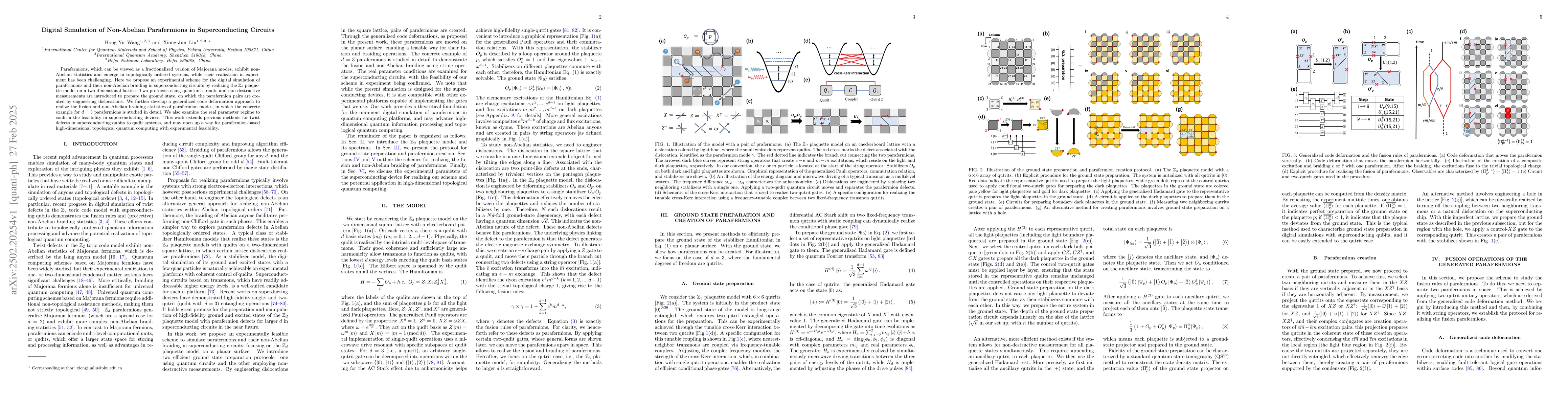 Thumbnail for Digital Simulation of Non-Abelian Parafermions in Superconducting
  Circuits