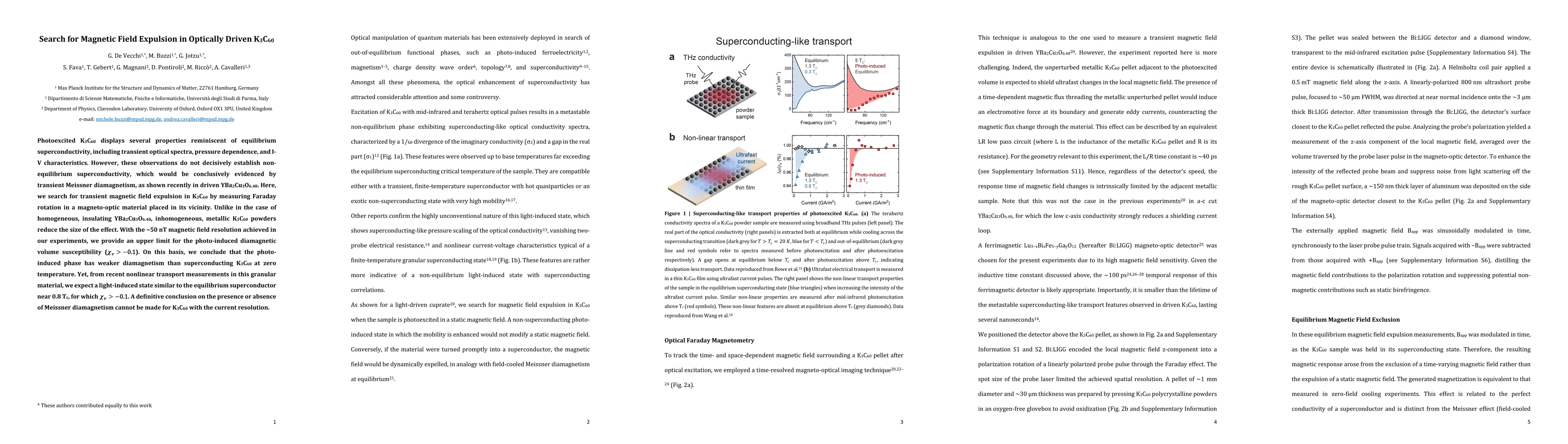 Thumbnail for Search for magnetic field expulsion in optically driven K$_3$C$_{60}$