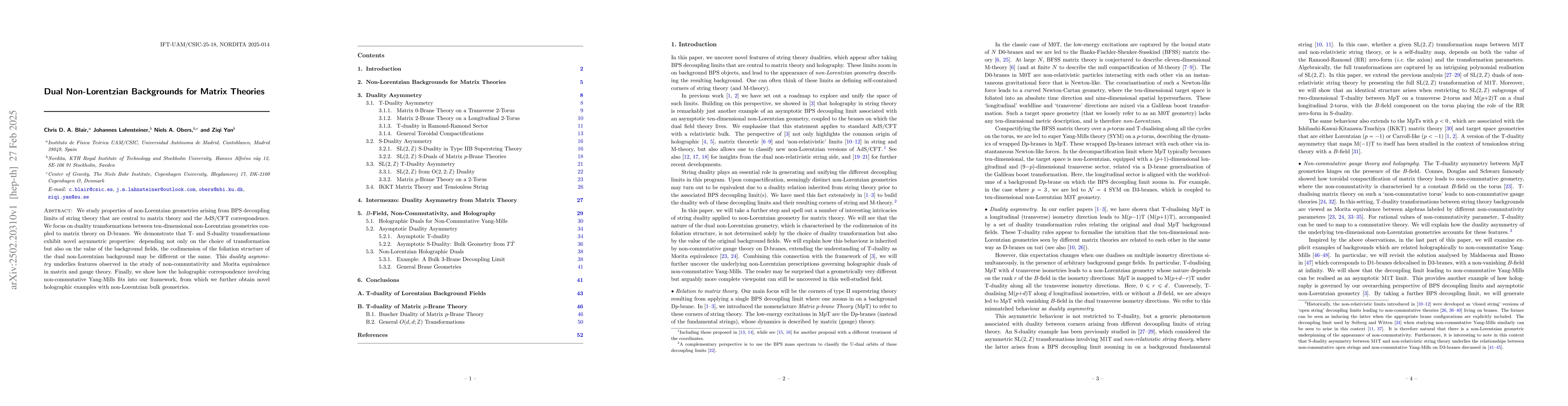 Thumbnail for Dual Non-Lorentzian Backgrounds for Matrix Theories