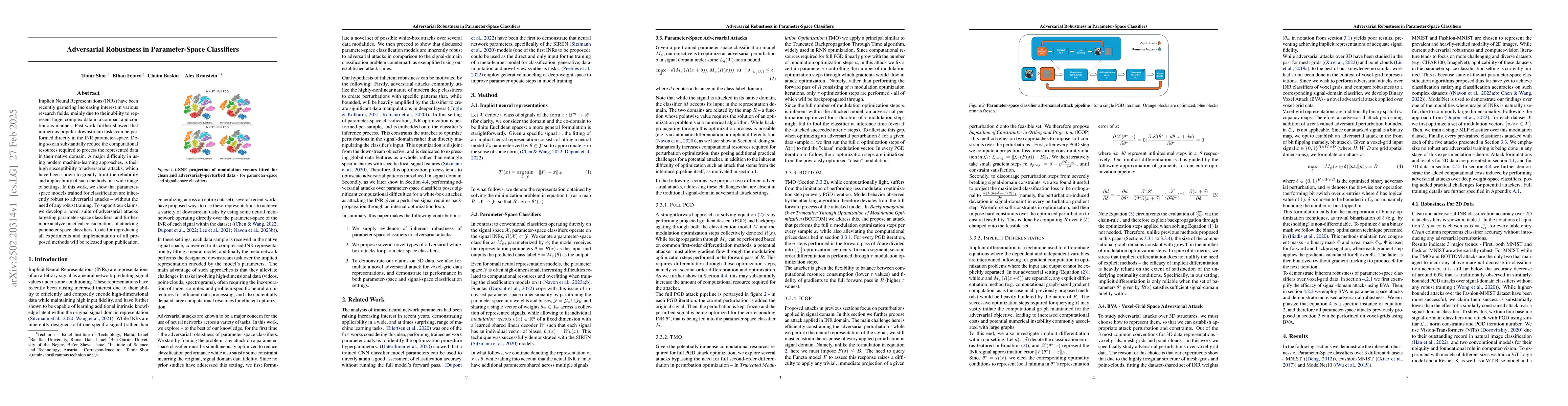 Thumbnail for Adversarial Robustness in Parameter-Space Classifiers