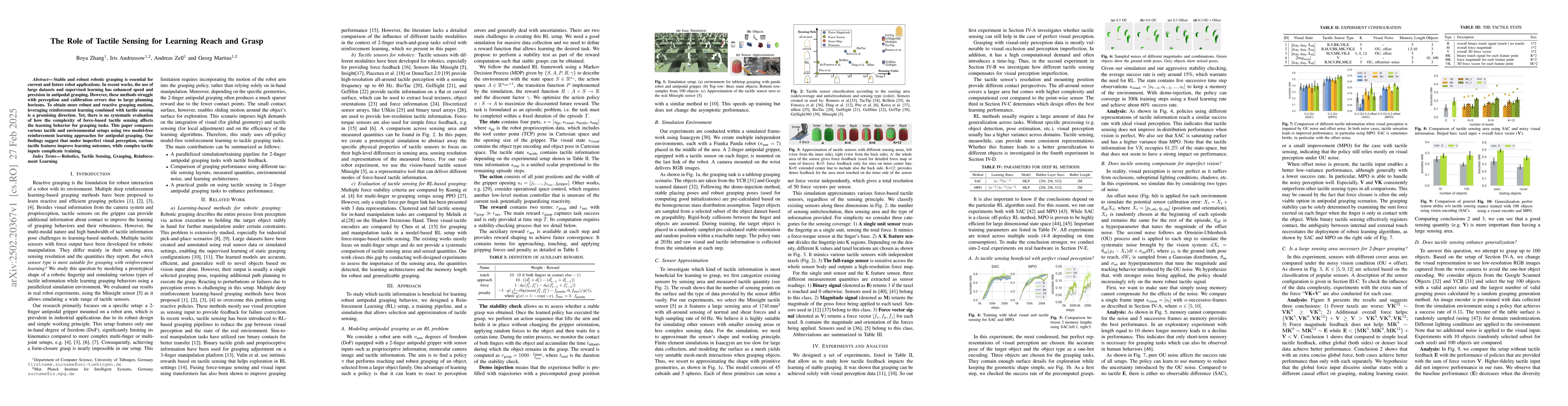 Thumbnail for The Role of Tactile Sensing for Learning Reach and Grasp