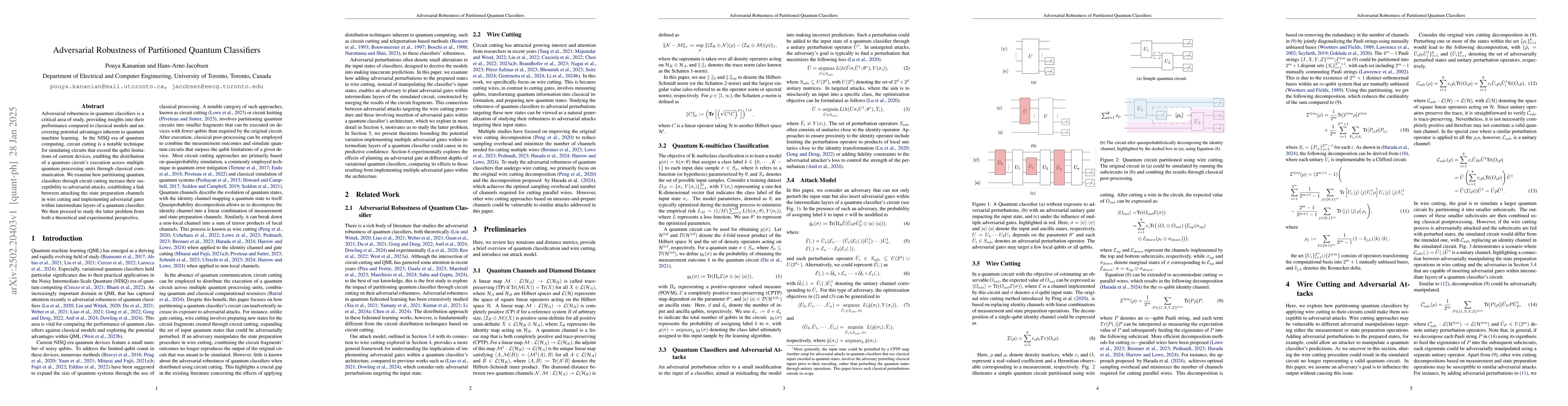 Thumbnail for Adversarial Robustness of Partitioned Quantum Classifiers
