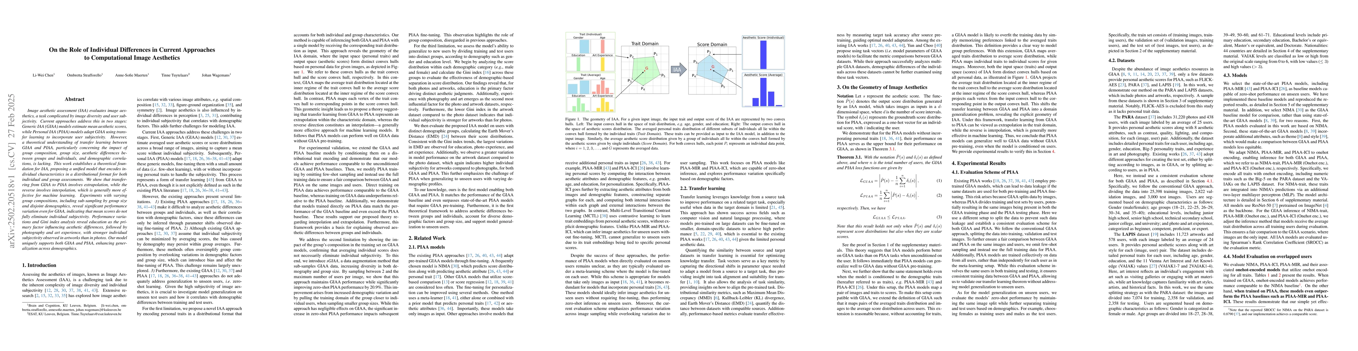 Thumbnail for On the Role of Individual Differences in Current Approaches to
  Computational Image Aesthetics