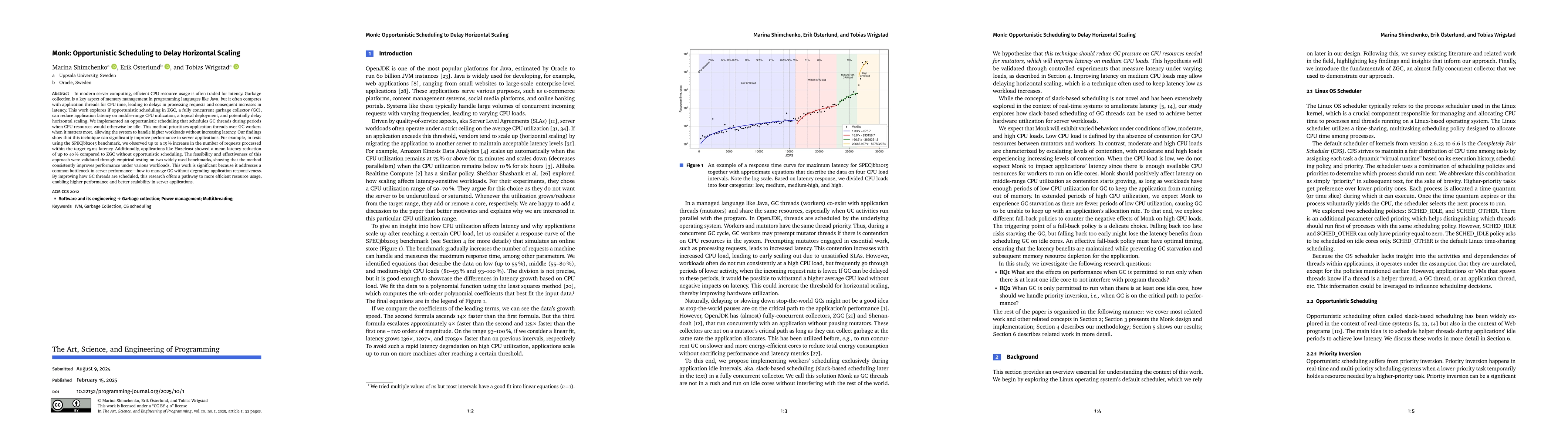 Thumbnail for Monk: Opportunistic Scheduling to Delay Horizontal Scaling