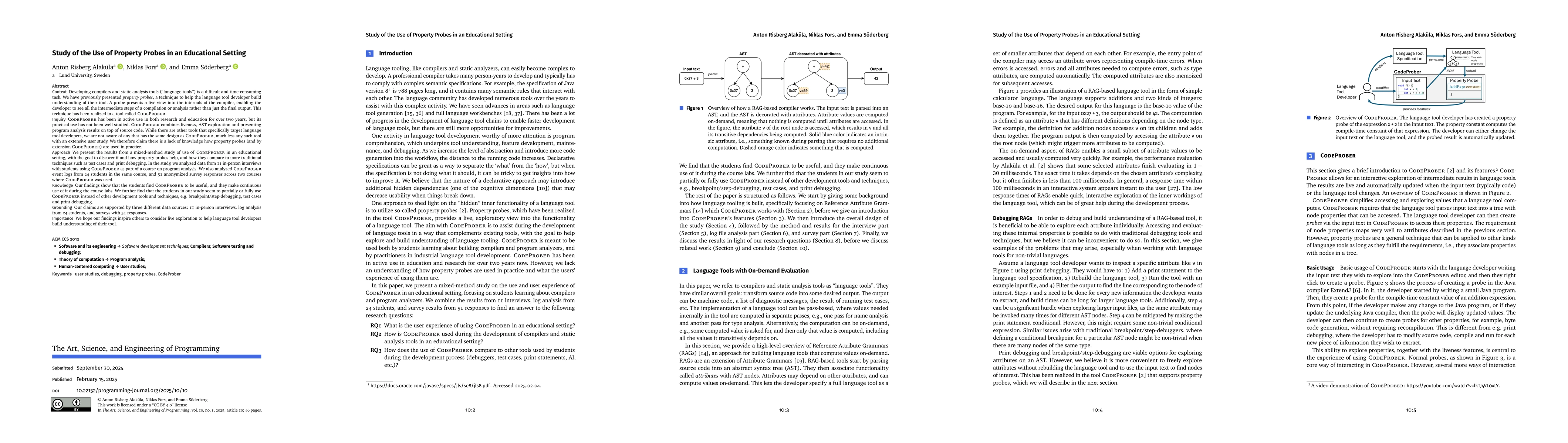 Thumbnail for Study of the Use of Property Probes in an Educational Setting