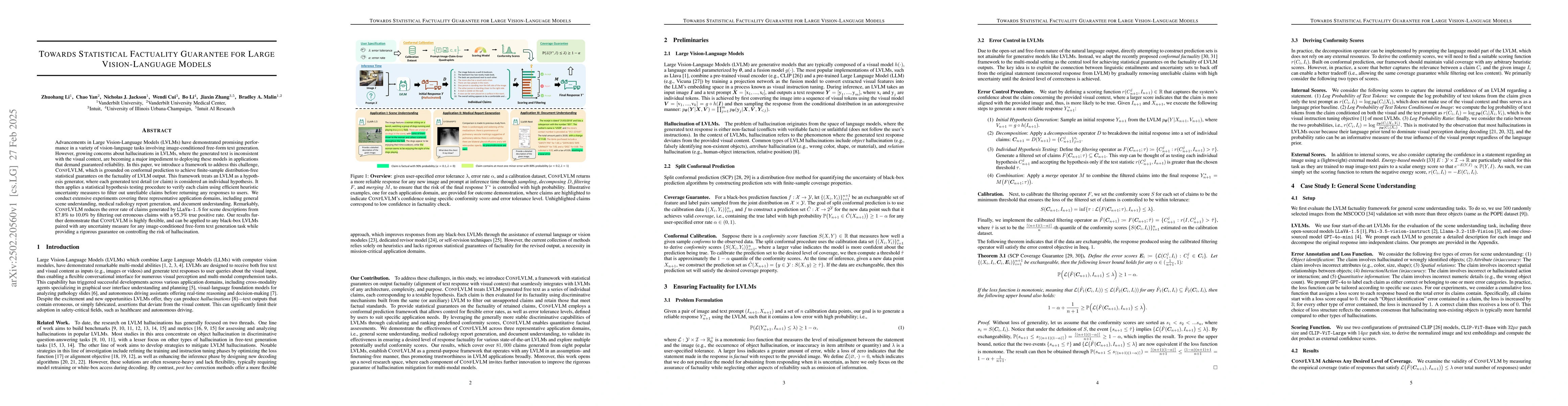 Thumbnail for Towards Statistical Factuality Guarantee for Large Vision-Language
  Models
