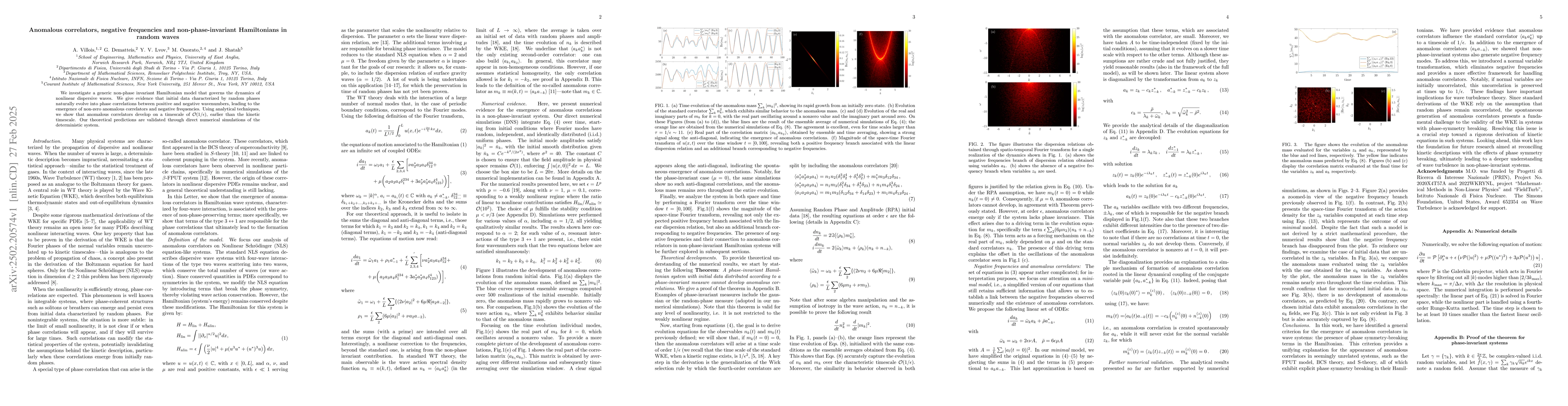 Thumbnail for Anomalous correlators, negative frequencies and non-phase-invariant
  Hamiltonians in random waves