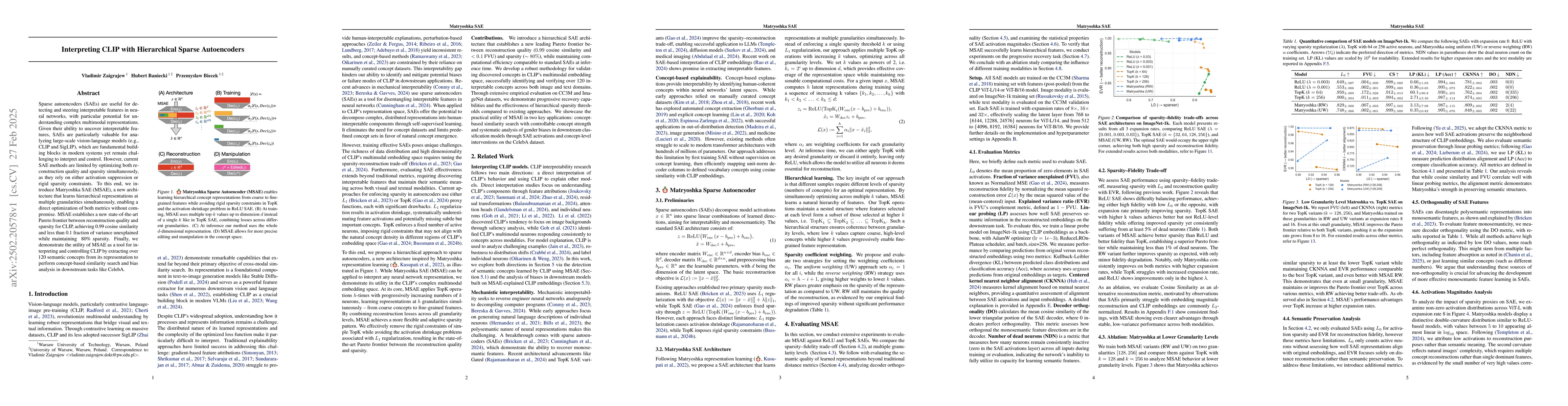 Thumbnail for Interpreting CLIP with Hierarchical Sparse Autoencoders