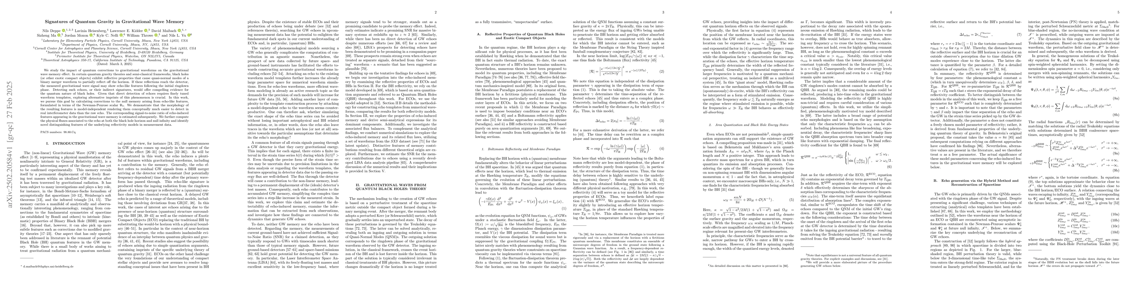 Thumbnail for Signatures of Quantum Gravity in Gravitational Wave Memory