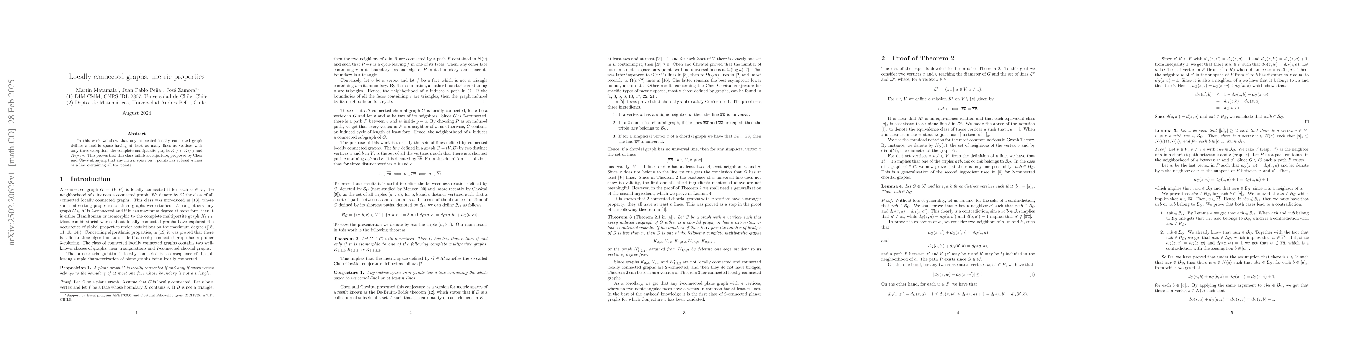 Thumbnail for Locally connected graphs: metric properties