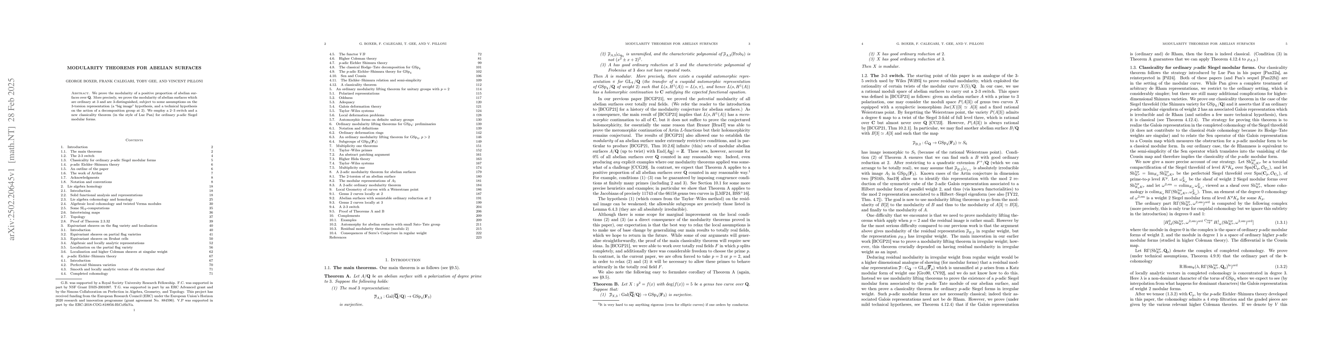 Thumbnail for Modularity theorems for abelian surfaces