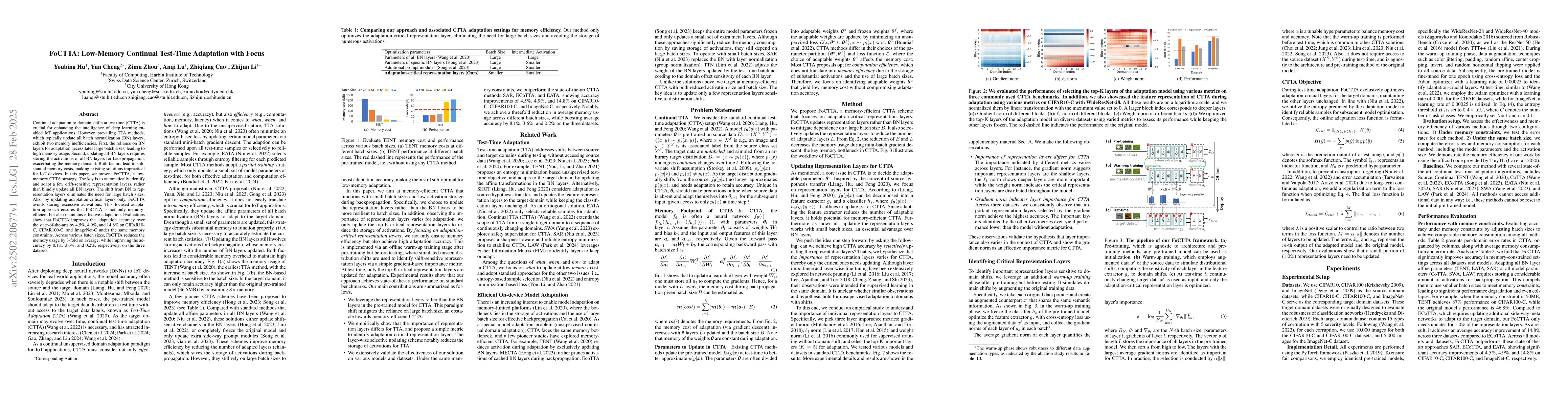 Thumbnail for FoCTTA: Low-Memory Continual Test-Time Adaptation with Focus