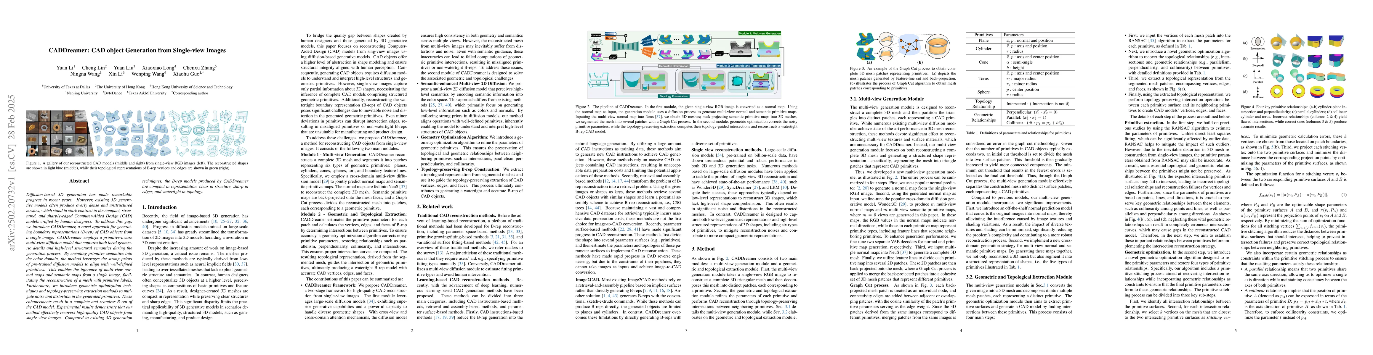 Thumbnail for CADDreamer: CAD object Generation from Single-view Images