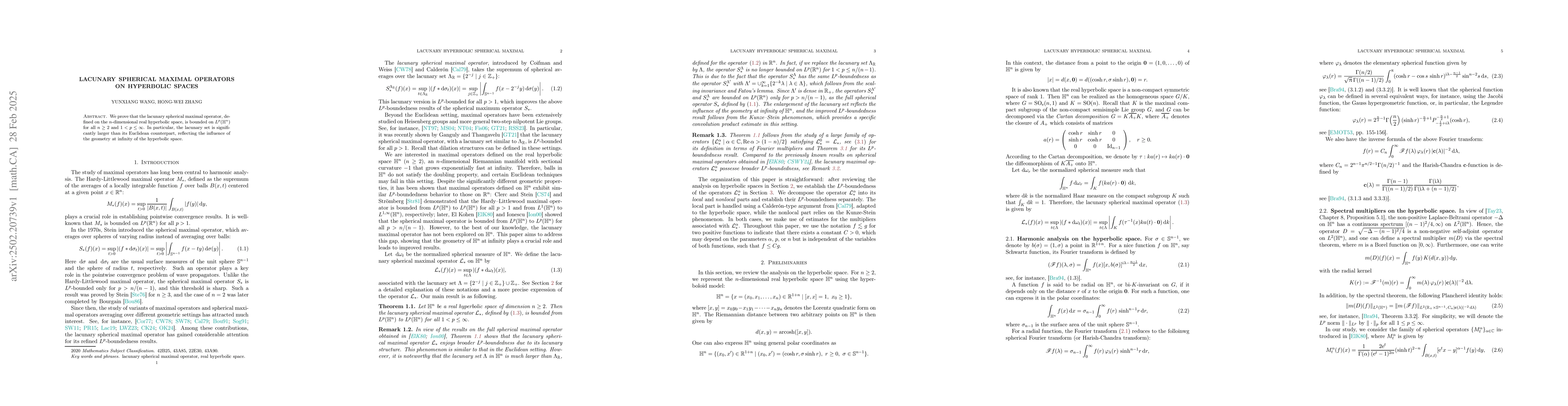 Thumbnail for Lacunary spherical maximal operators on hyperbolic spaces