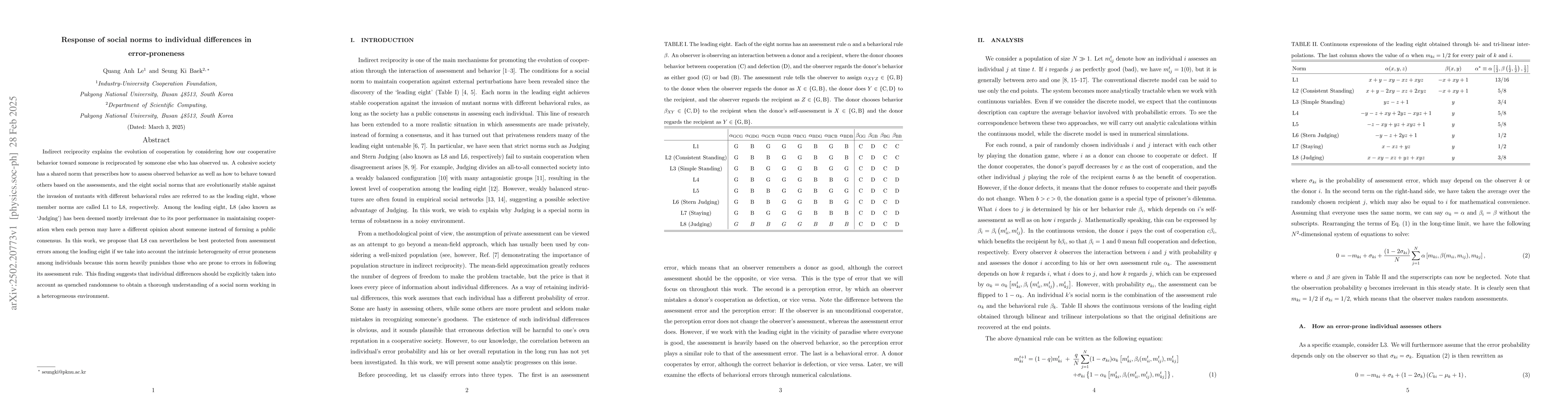 Thumbnail for Response of social norms to individual differences in error-proneness