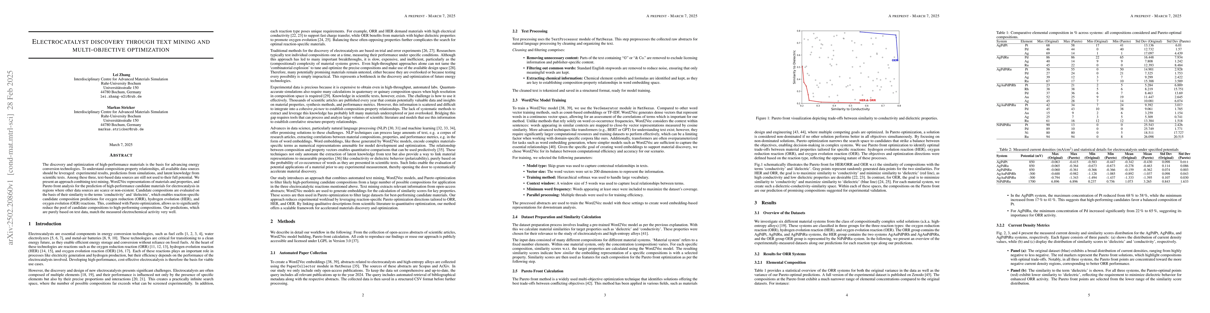 Thumbnail for Electrocatalyst discovery through text mining and multi-objective
  optimization