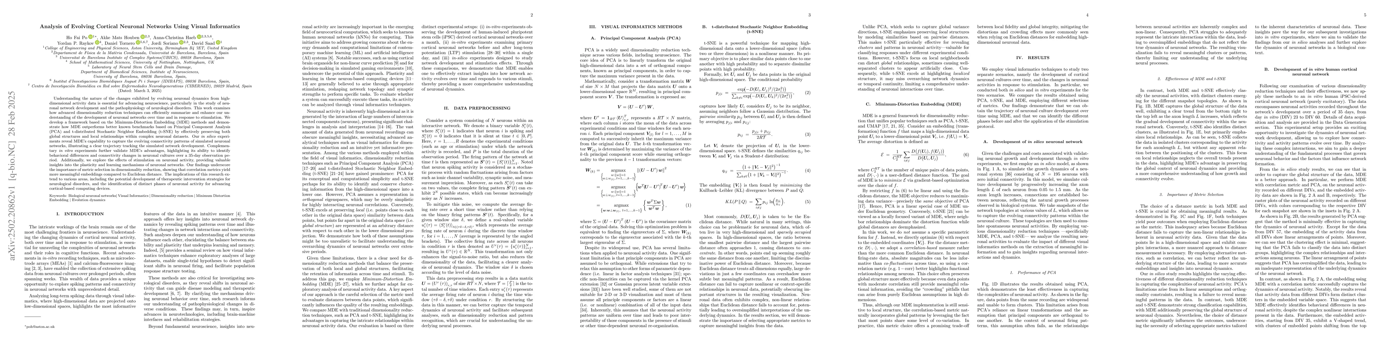 Thumbnail for Analysis of Evolving Cortical Neuronal Networks Using Visual Informatics