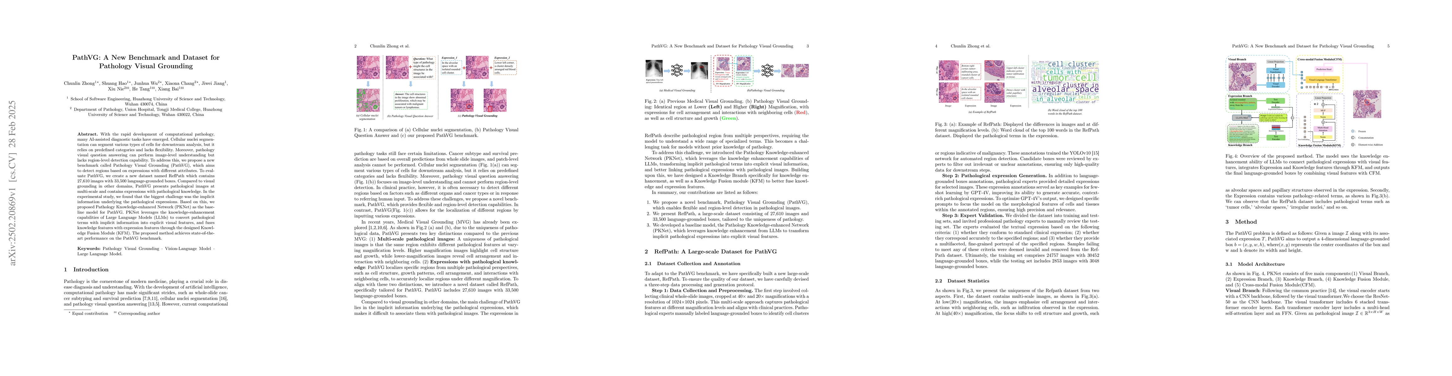 Thumbnail for PathVG: A New Benchmark and Dataset for Pathology Visual Grounding