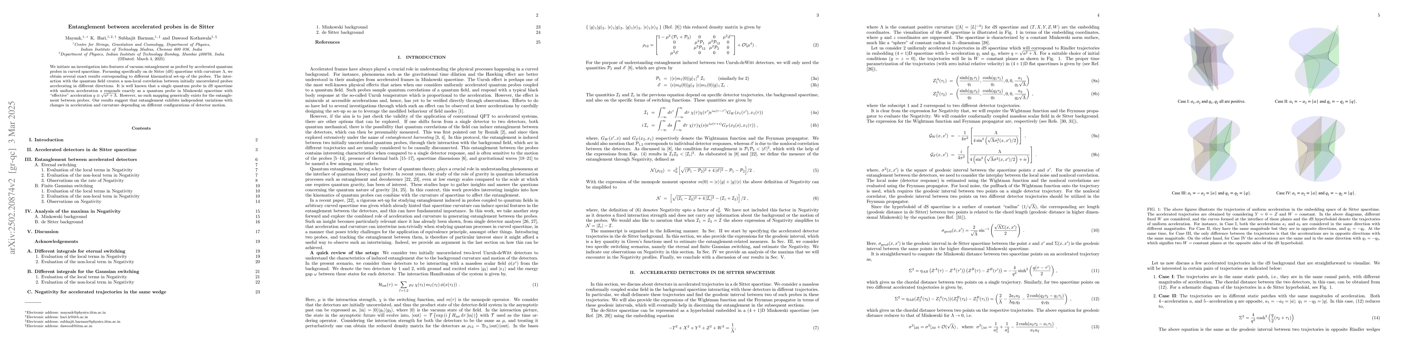 Thumbnail for Entanglement between accelerated probes in de Sitter