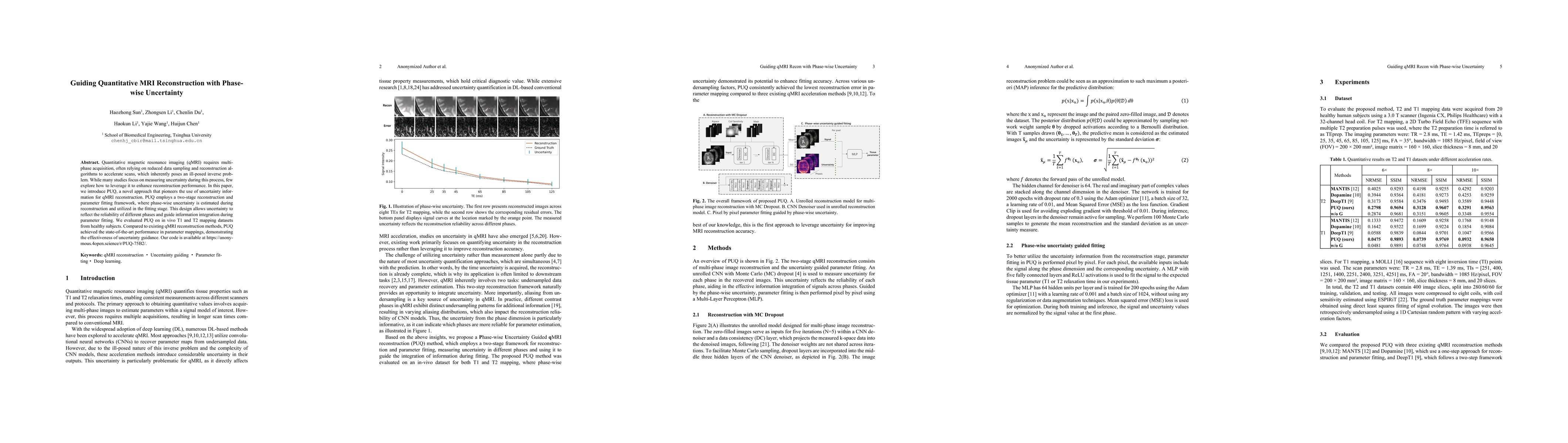 Thumbnail for Guiding Quantitative MRI Reconstruction with Phase-wise Uncertainty