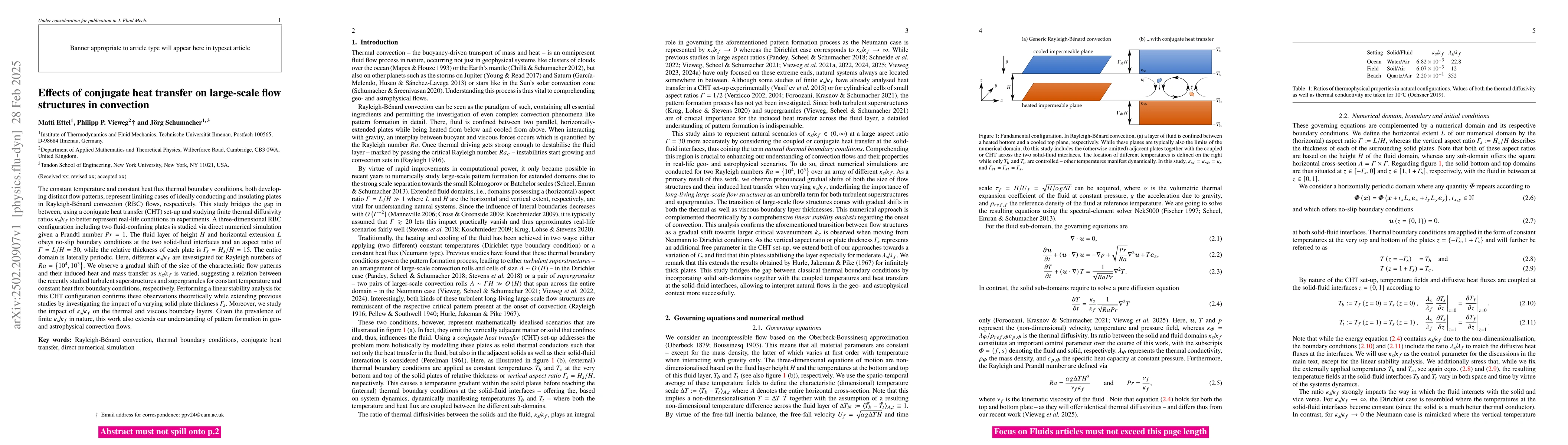 Thumbnail for Effects of conjugate heat transfer on large-scale flow structures in
  convection