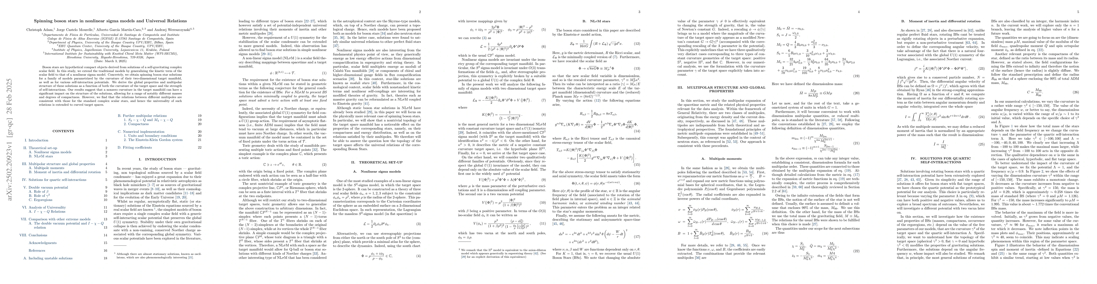 Thumbnail for Spinning boson stars in nonlinear sigma models and Universal Relations