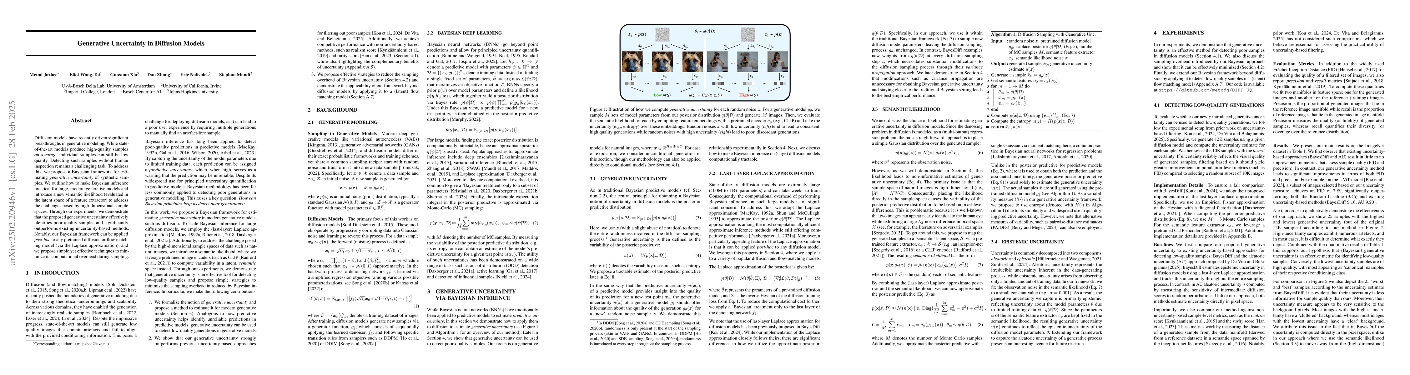 Thumbnail for Generative Uncertainty in Diffusion Models