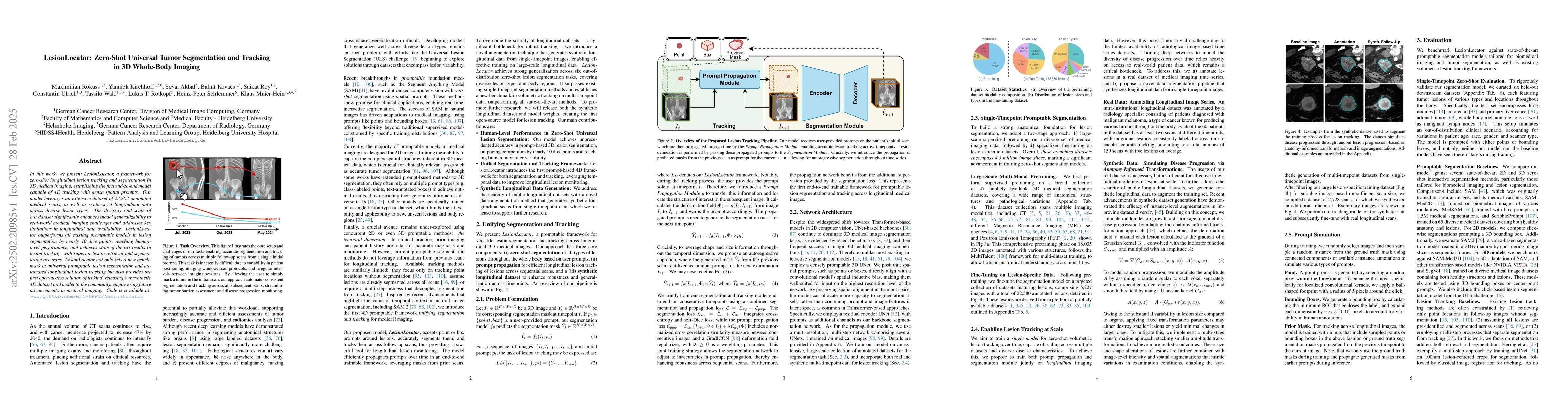 Thumbnail for LesionLocator: Zero-Shot Universal Tumor Segmentation and Tracking in 3D
  Whole-Body Imaging