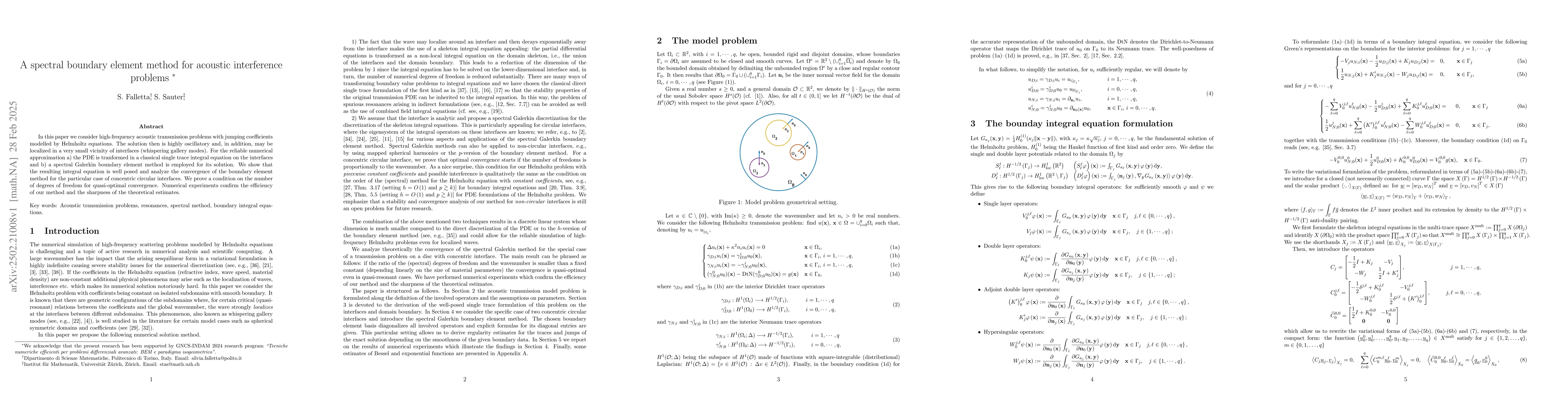 Thumbnail for A spectral boundary element method for acoustic interference problems