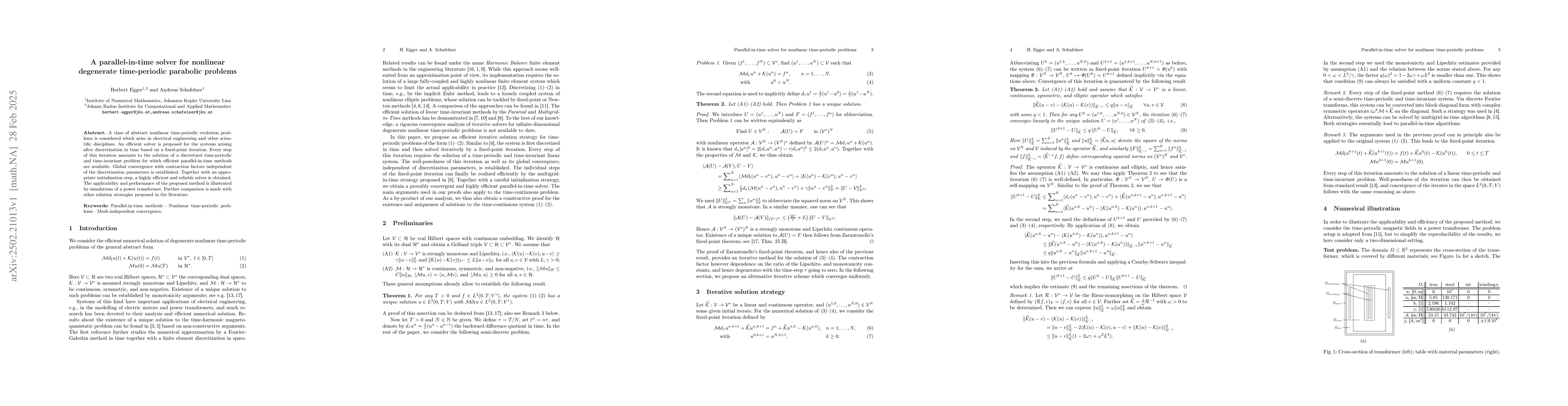 Thumbnail for A parallel-in-time solver for nonlinear degenerate time-periodic
  parabolic problems