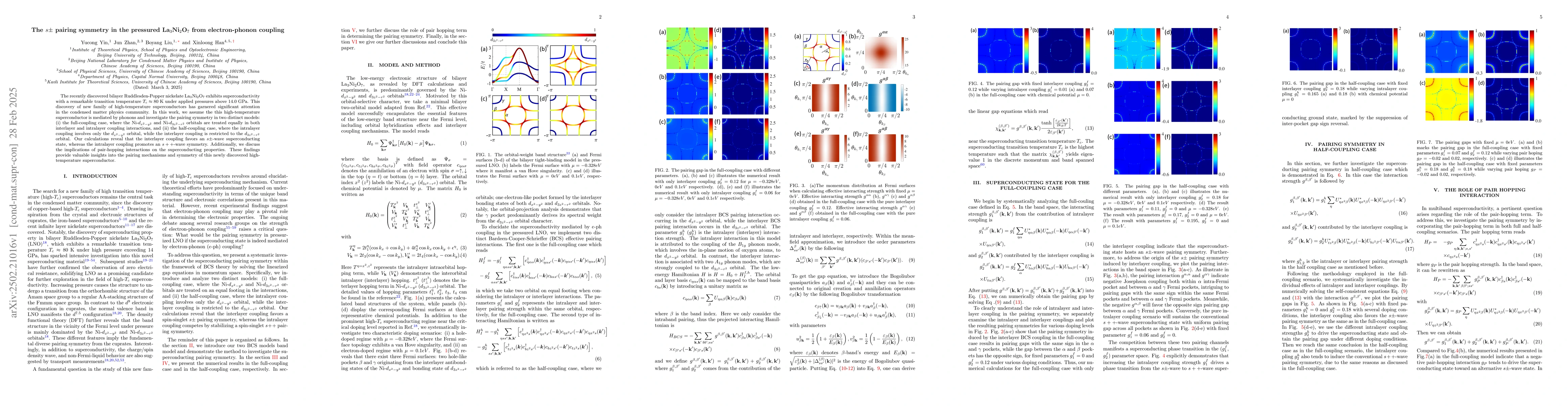 Thumbnail for The $s\pm$ pairing symmetry in the pressured La$_3$Ni$_2$O$_7$ from
  electron-phonon coupling