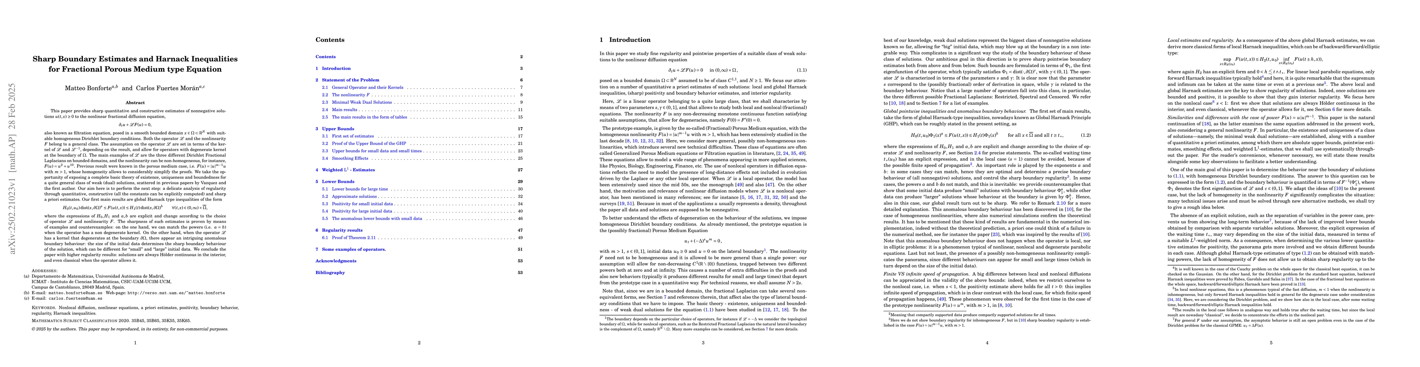 Thumbnail for Sharp Boundary Estimates and Harnack Inequalities for Fractional Porous
  Medium type Equation