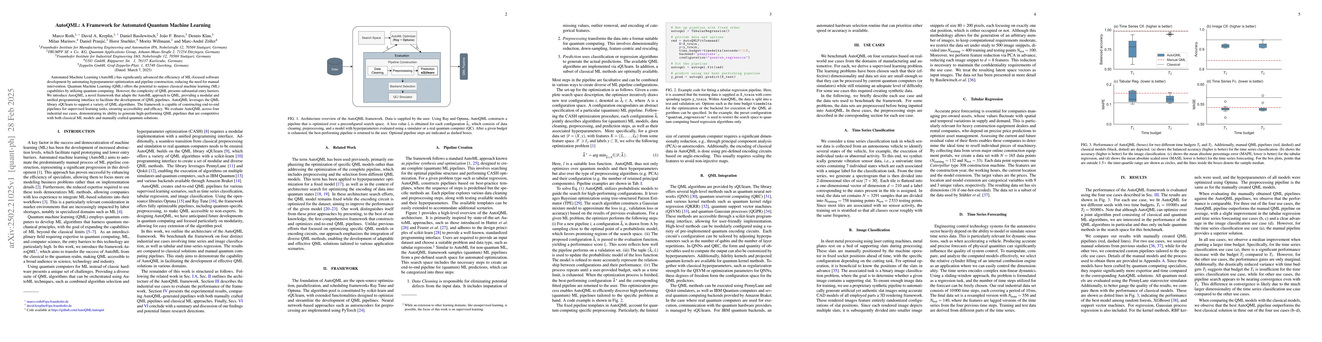 Thumbnail for AutoQML: A Framework for Automated Quantum Machine Learning