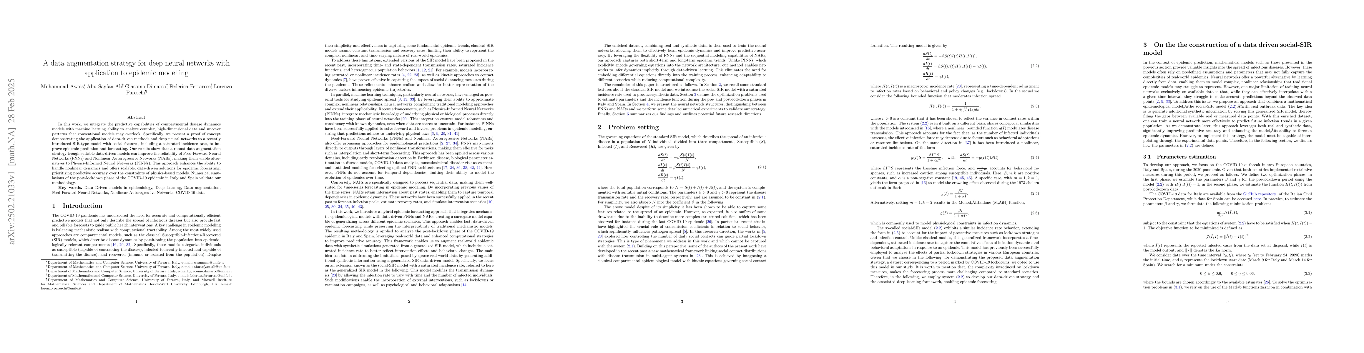 Thumbnail for A data augmentation strategy for deep neural networks with application
  to epidemic modelling