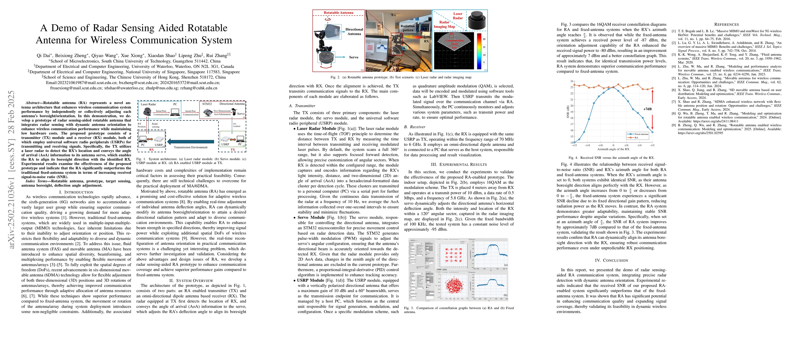 Thumbnail for A Demo of Radar Sensing Aided Rotatable Antenna for Wireless
  Communication System