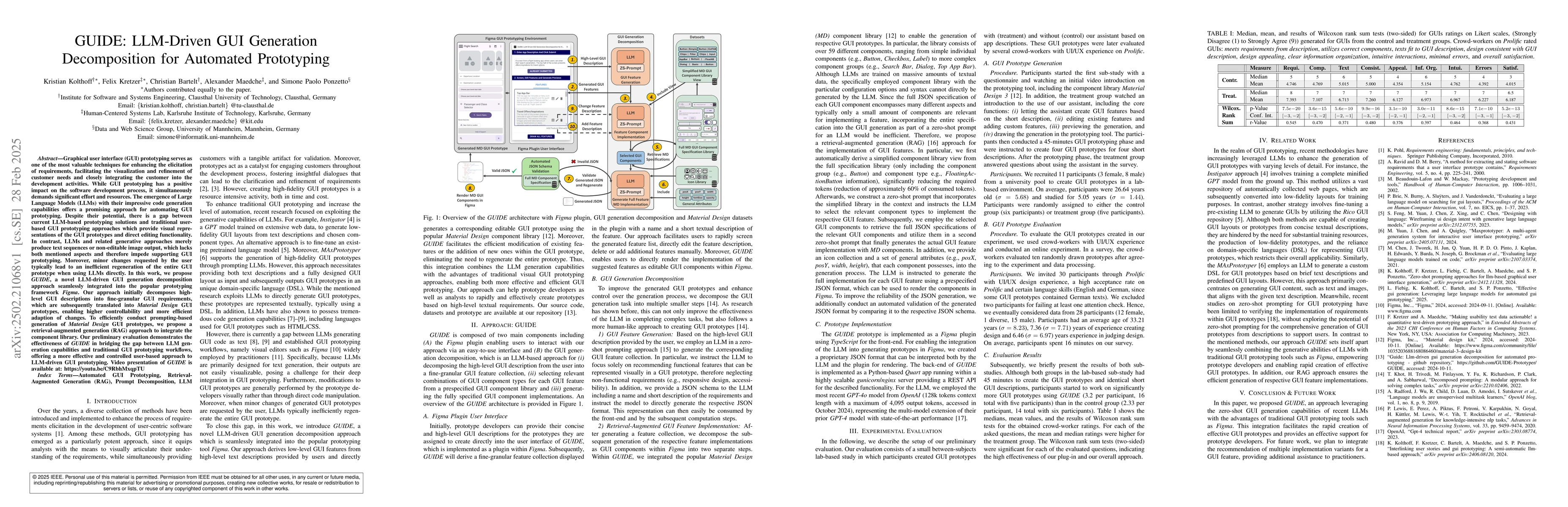 Thumbnail for GUIDE: LLM-Driven GUI Generation Decomposition for Automated Prototyping