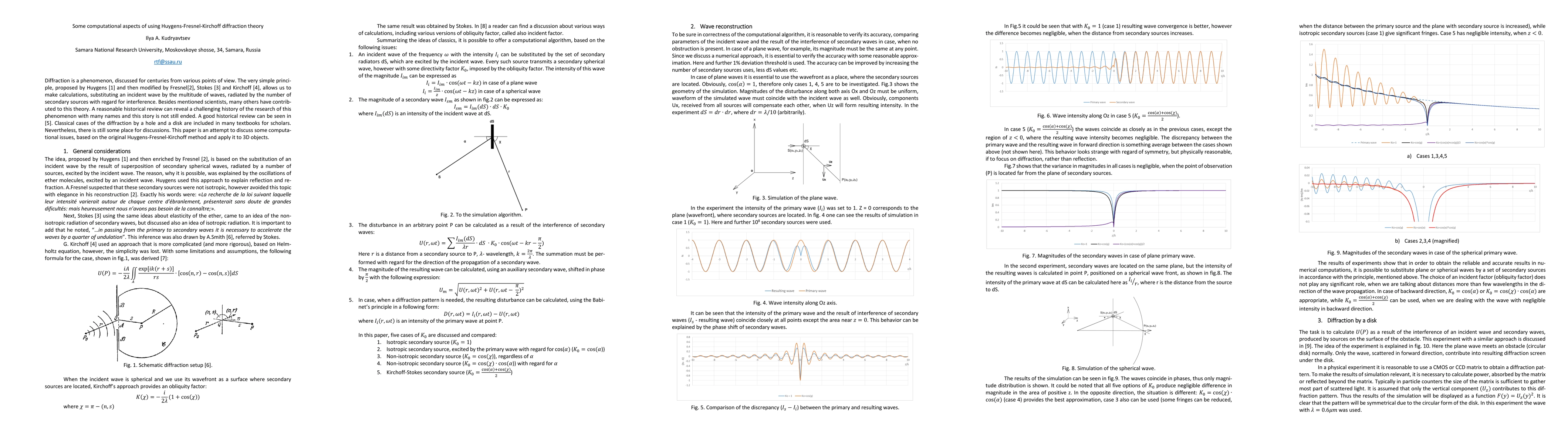 Thumbnail for Some computational aspects of using Huygens-Fresnel-Kirchoff diffraction
  theory