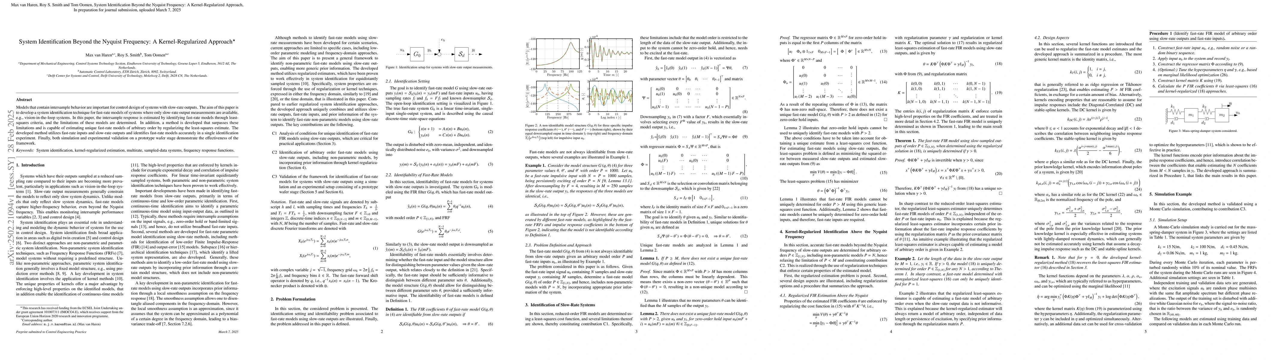 Thumbnail for System Identification Beyond the Nyquist Frequency: A Kernel-Regularized
  Approach