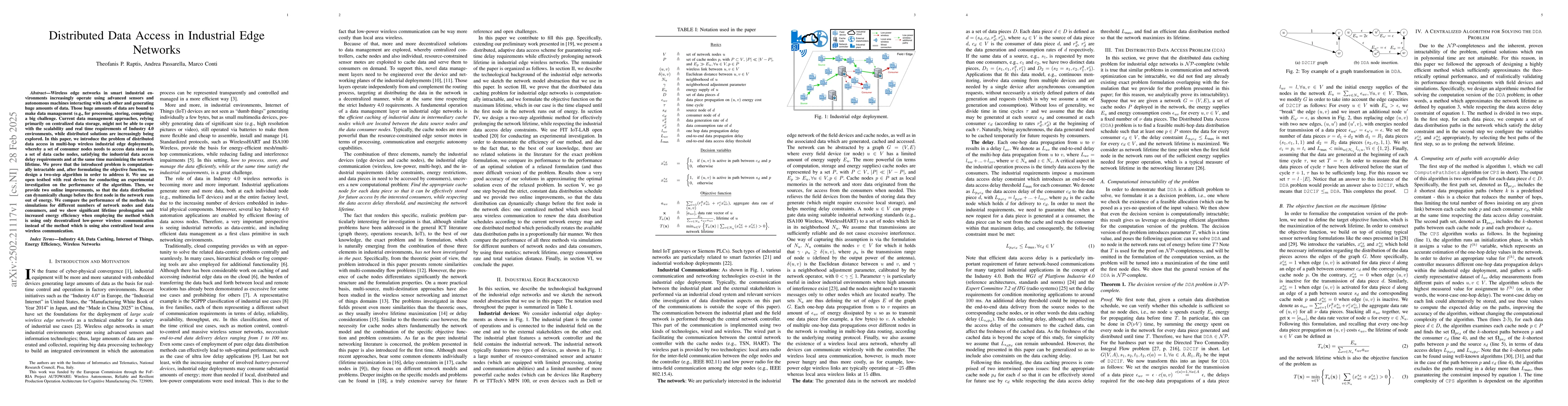 Thumbnail for Distributed Data Access in Industrial Edge Networks