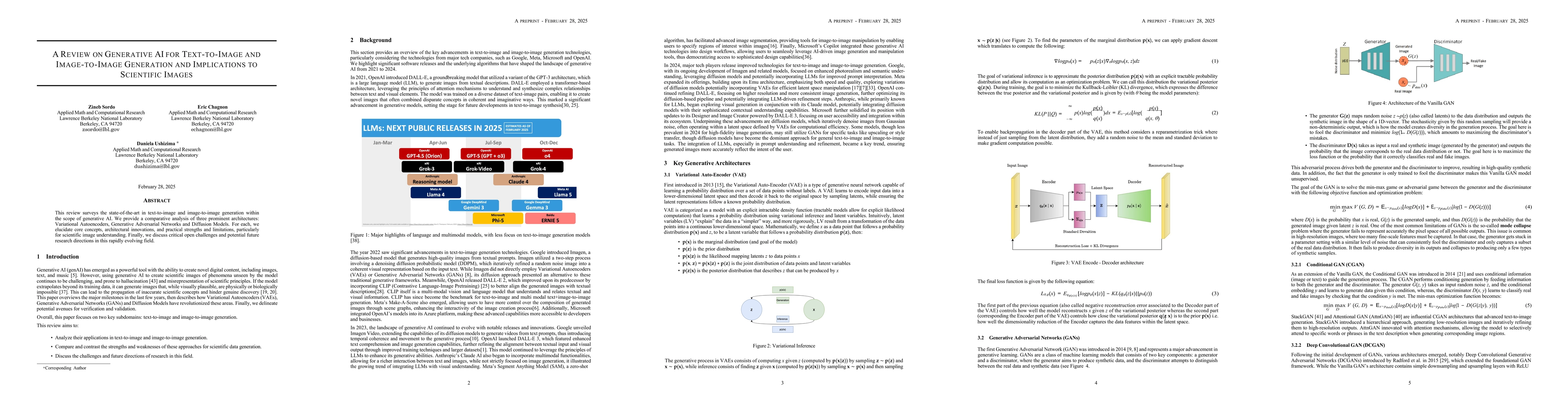 Thumbnail for A Review on Generative AI For Text-To-Image and Image-To-Image
  Generation and Implications To Scientific Images