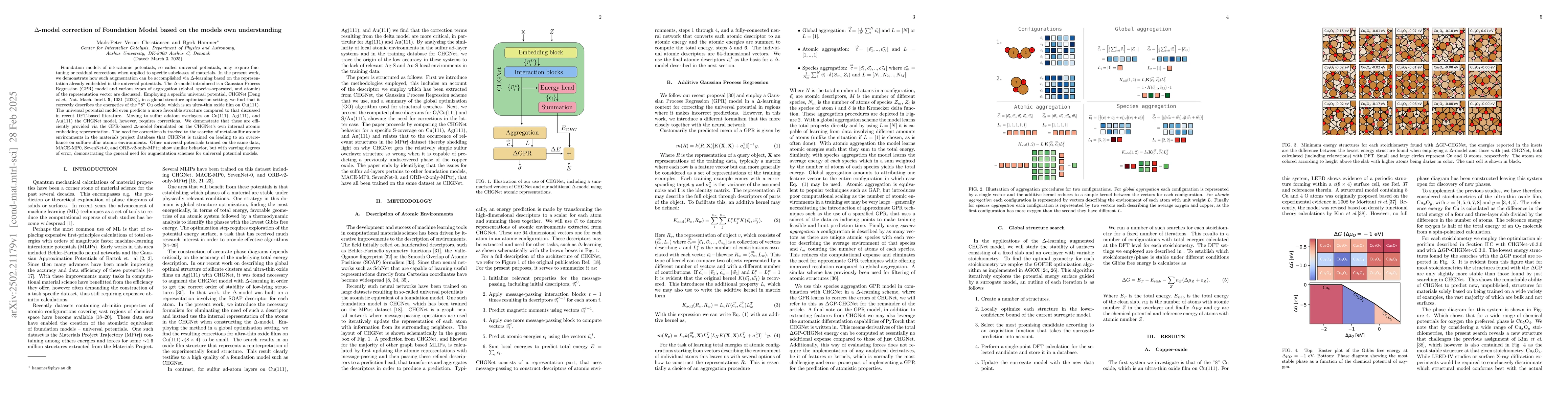 Thumbnail for $Δ$-model correction of Foundation Model based on the models own
  understanding