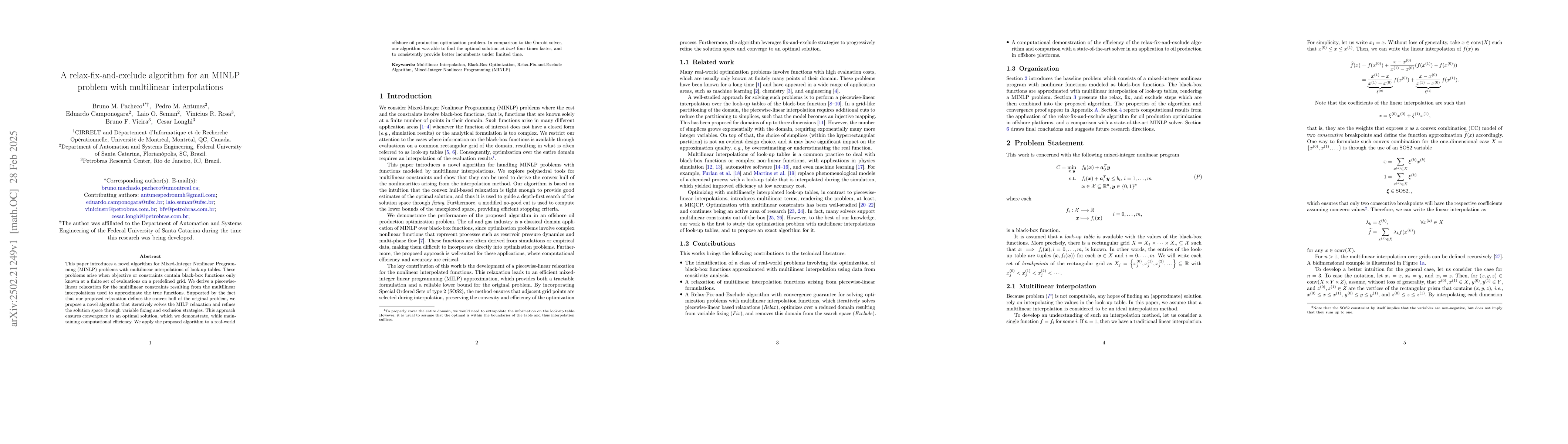 Thumbnail for A relax-fix-and-exclude algorithm for an MINLP problem with multilinear
  interpolations