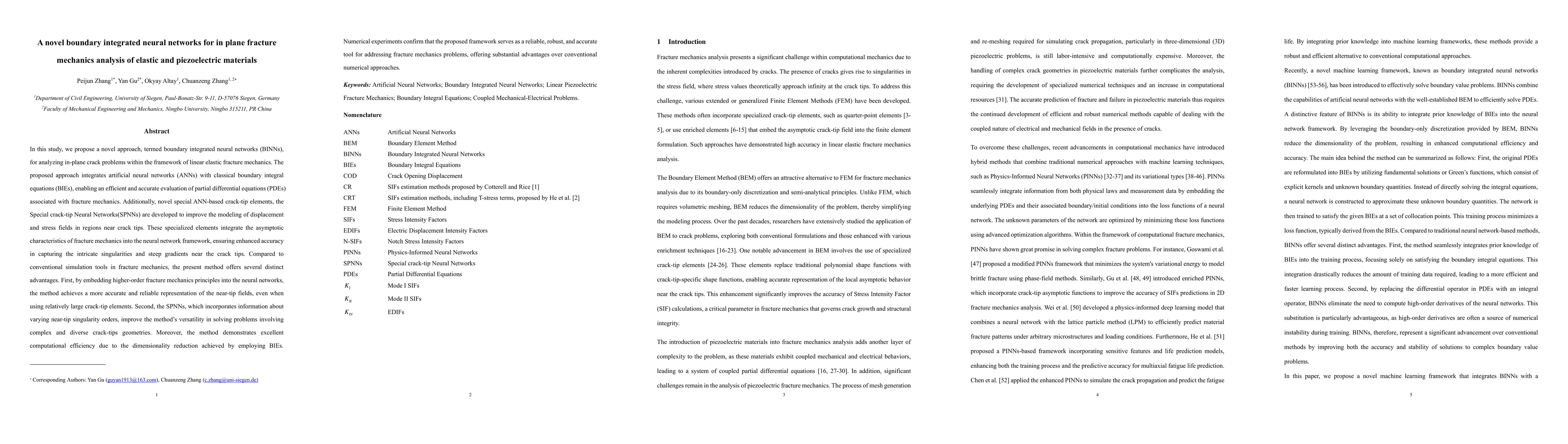 Thumbnail for A novel boundary integrated neural networks for in plane fracture
  mechanics analysis of elastic and piezoelectric materials