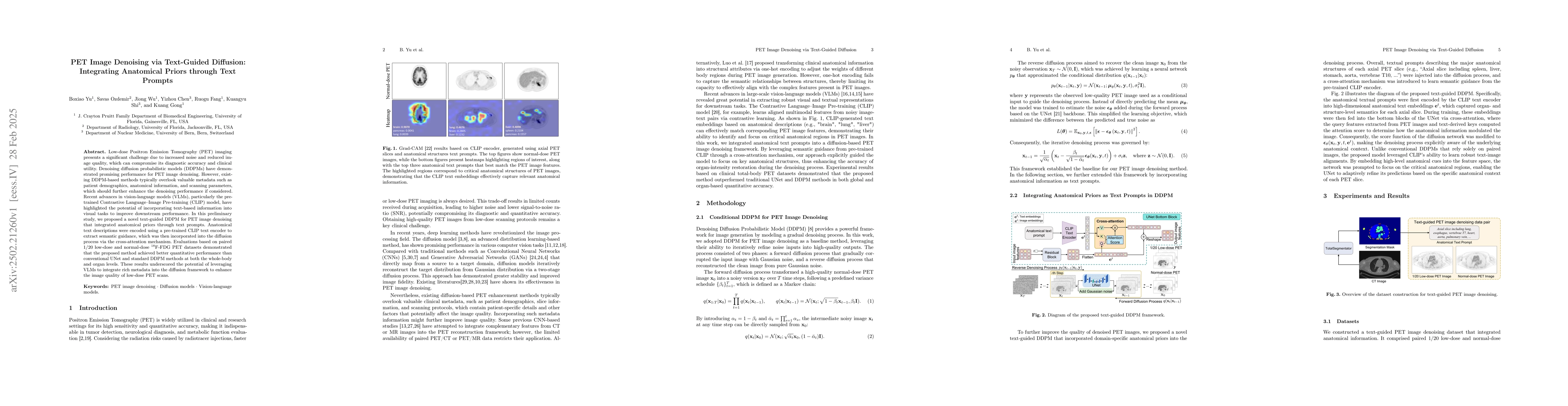 Thumbnail for PET Image Denoising via Text-Guided Diffusion: Integrating Anatomical
  Priors through Text Prompts