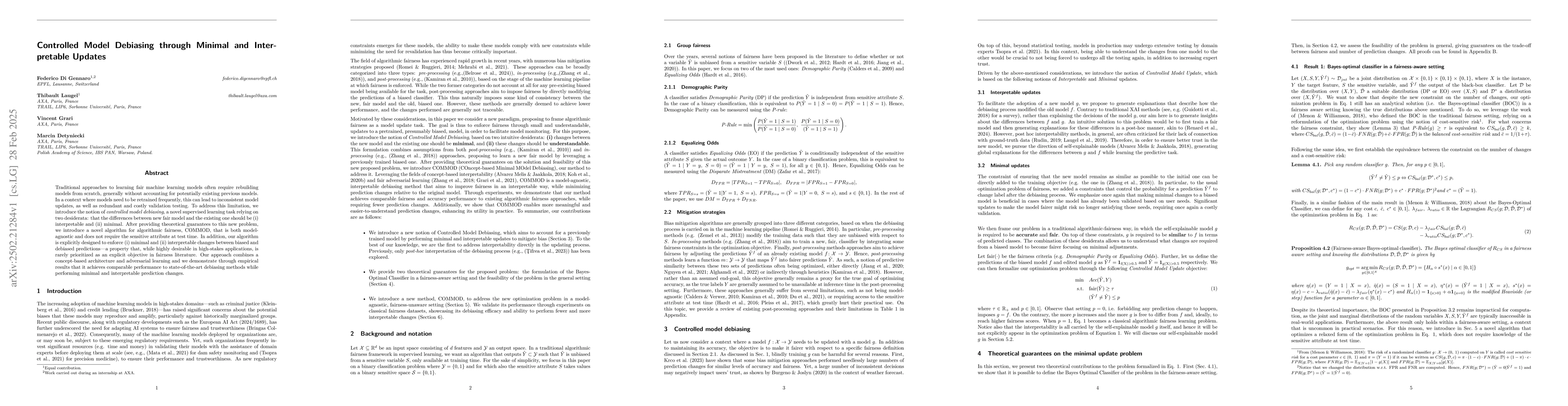 Thumbnail for Controlled Model Debiasing through Minimal and Interpretable Updates