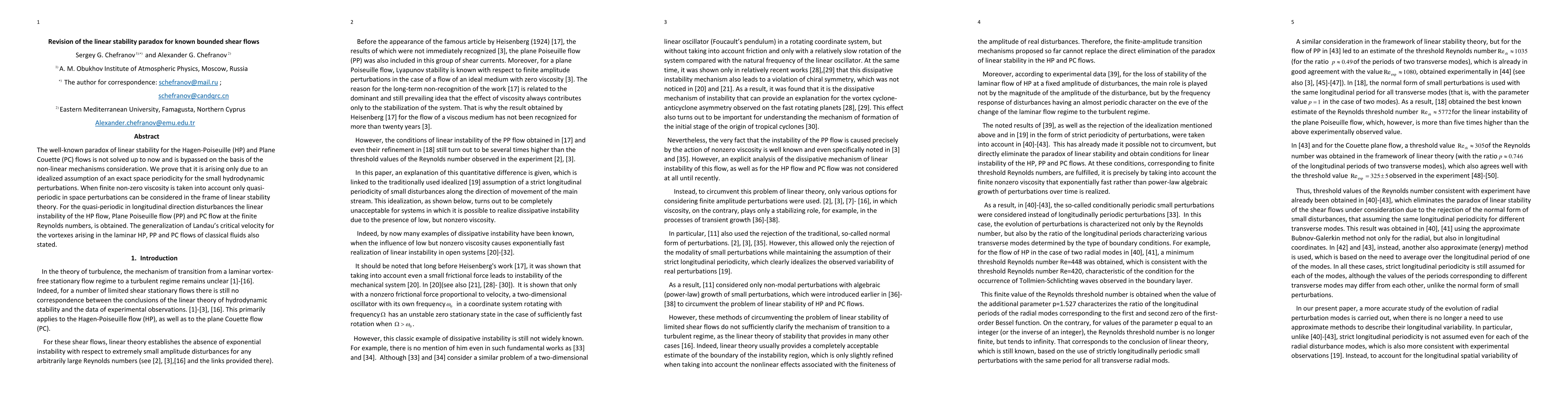 Thumbnail for Revision of the linear stability paradox for known bounded shear flows