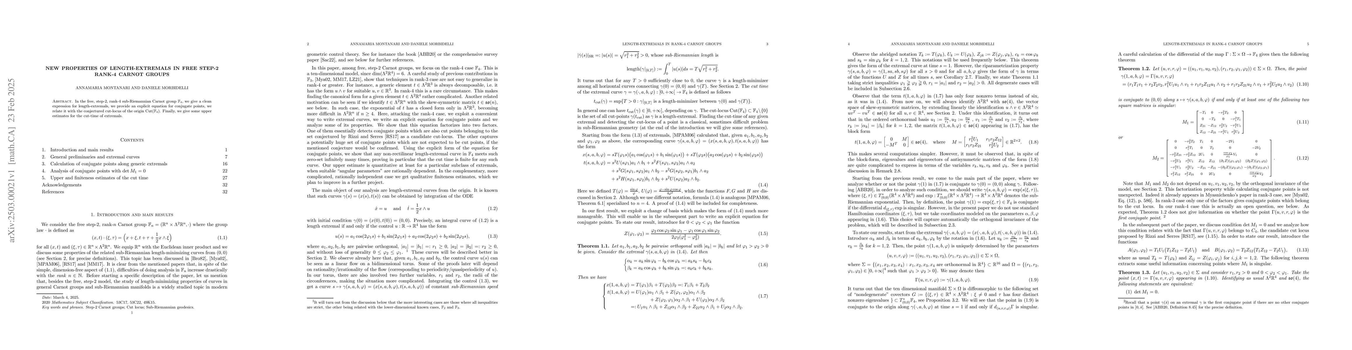 Thumbnail for New properties of length-extremals in free step-2 rank-4 Carnot groups